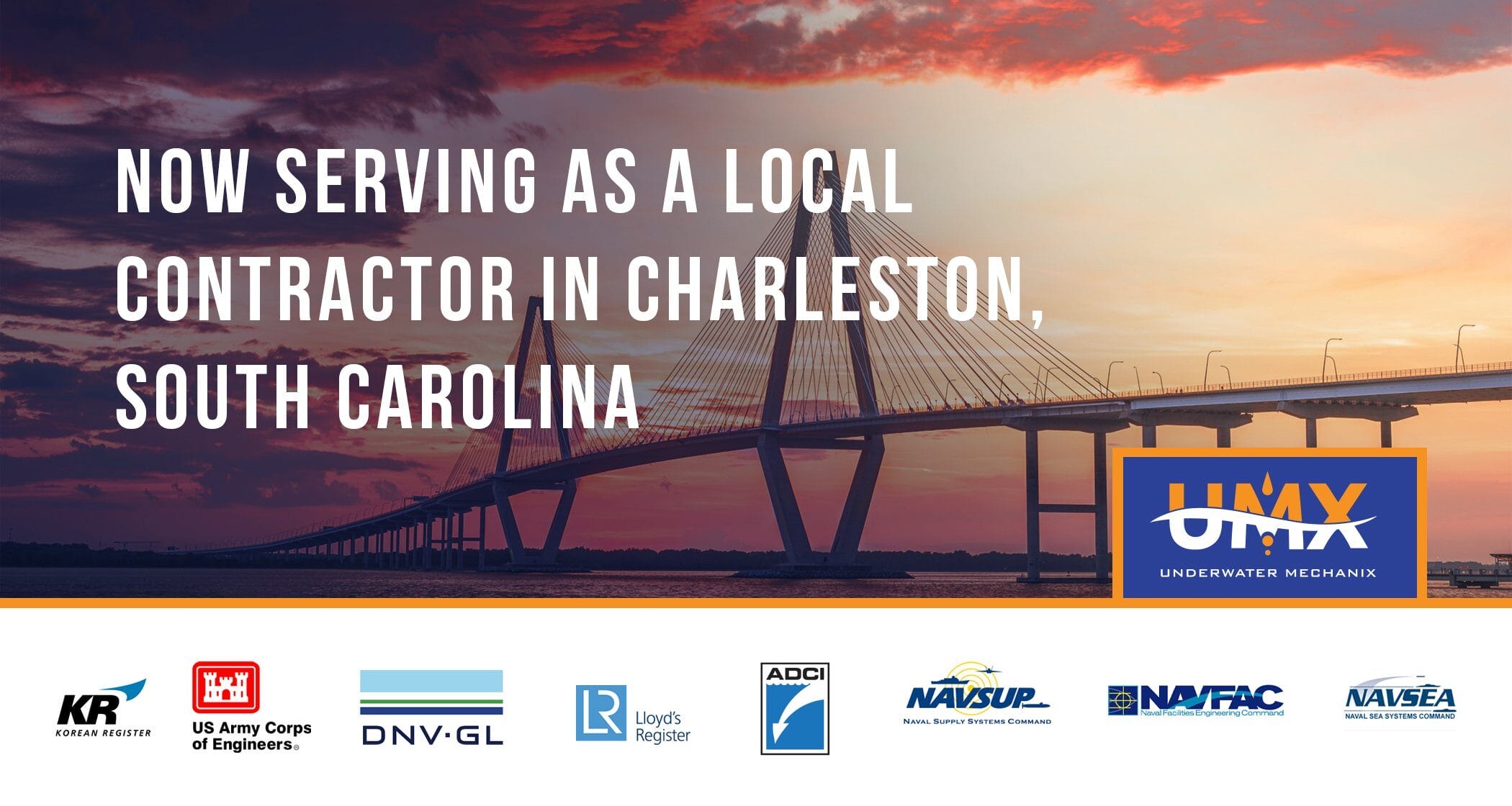 UMX is serving as a local contractor in Charleston, South Carolina